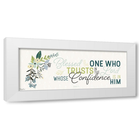 Blessed One White Modern Wood Framed Art Print by Louise, Gigi