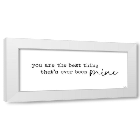 Best Thing White Modern Wood Framed Art Print by Louise, Gigi