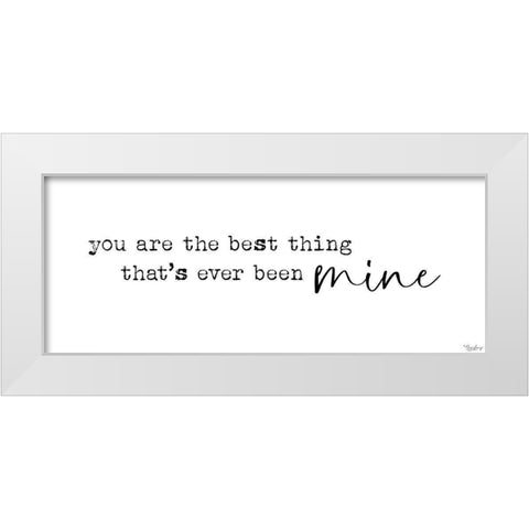 Best Thing White Modern Wood Framed Art Print by Louise, Gigi