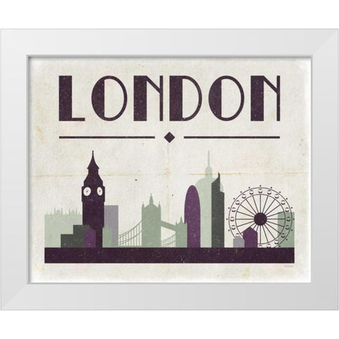 London White Modern Wood Framed Art Print by Louise, Gigi