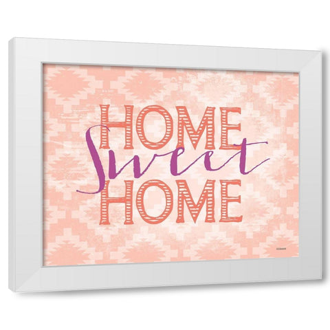 Home Sweet White Modern Wood Framed Art Print by Louise, Gigi