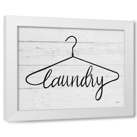 Laundry Hanger White Modern Wood Framed Art Print by Louise, Gigi