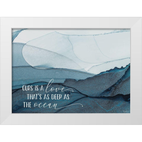 Love Ocean White Modern Wood Framed Art Print by Louise, Gigi