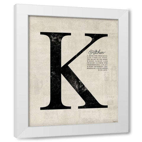 Kitchen White Modern Wood Framed Art Print by Louise, Gigi