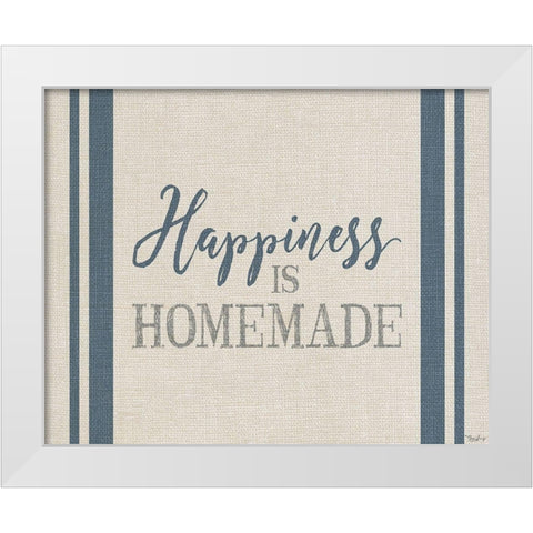 Happiness Homemade White Modern Wood Framed Art Print by Louise, Gigi