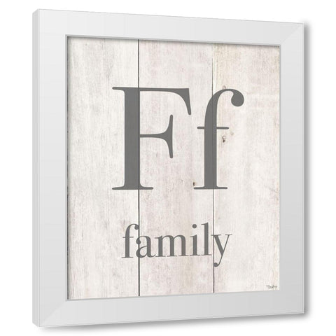 Family White Modern Wood Framed Art Print by Louise, Gigi