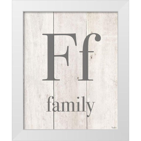Family White Modern Wood Framed Art Print by Louise, Gigi