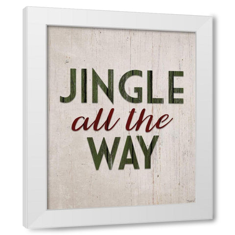 Jingle Way White Modern Wood Framed Art Print by Louise, Gigi