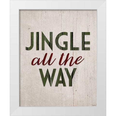 Jingle Way White Modern Wood Framed Art Print by Louise, Gigi