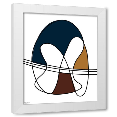 Abstract Tribeca 2 White Modern Wood Framed Art Print by Louise, Gigi