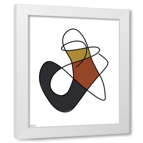 Abstract Tribeca 4 White Modern Wood Framed Art Print by Louise, Gigi
