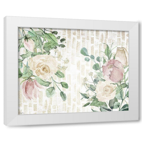 Neutral Flower White Modern Wood Framed Art Print by Louise, Gigi