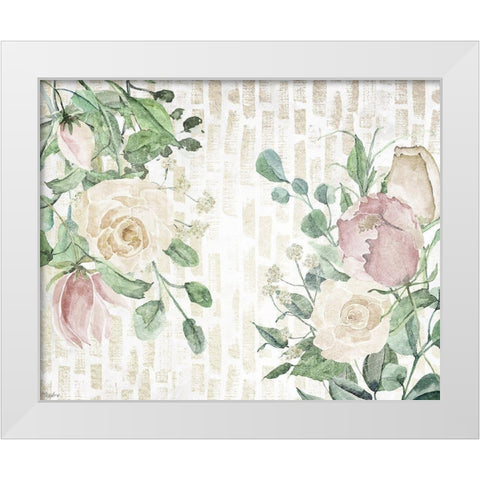 Neutral Flower White Modern Wood Framed Art Print by Louise, Gigi