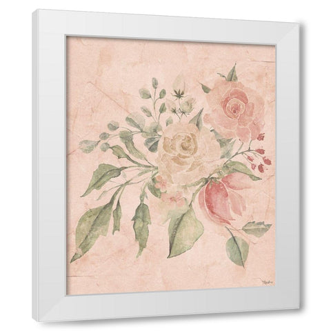 Blush Floral 2 White Modern Wood Framed Art Print by Louise, Gigi