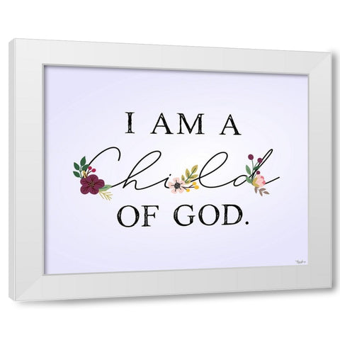 Child of God White Modern Wood Framed Art Print by Louise, Gigi