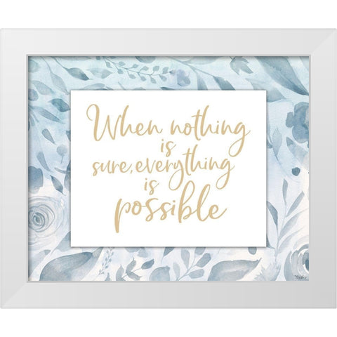 Everything Possible White Modern Wood Framed Art Print by Louise, Gigi