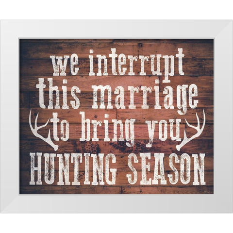 Hunting Season White Modern Wood Framed Art Print by Louise, Gigi
