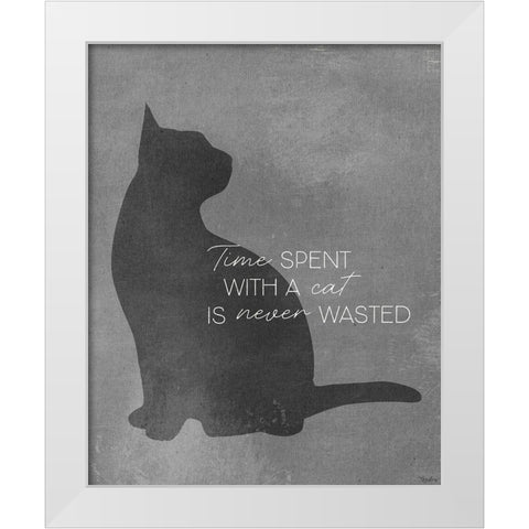 Time Spent White Modern Wood Framed Art Print by Louise, Gigi