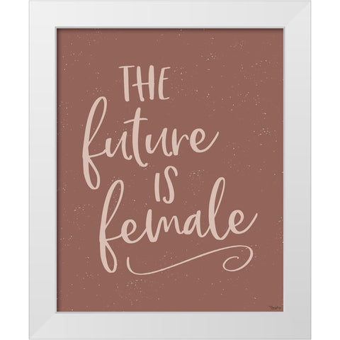 Future Female White Modern Wood Framed Art Print by Louise, Gigi