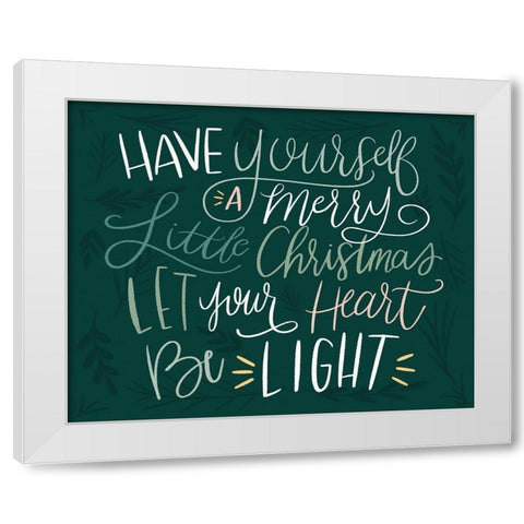 Be Light Color White Modern Wood Framed Art Print by Louise, Gigi