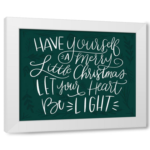 Be Light White White Modern Wood Framed Art Print by Louise, Gigi