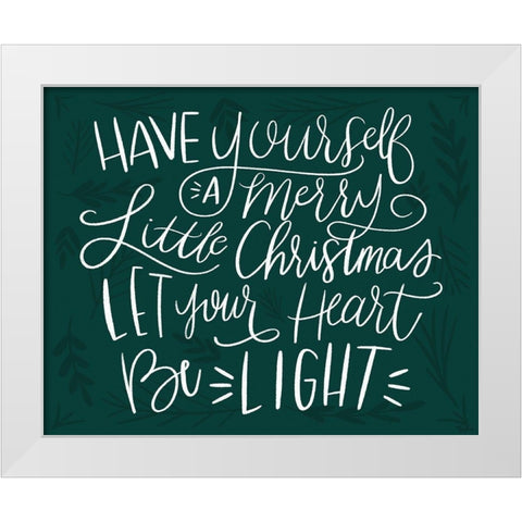 Be Light White White Modern Wood Framed Art Print by Louise, Gigi