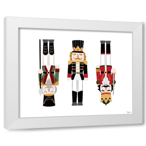 Nutcrackers White Modern Wood Framed Art Print by Louise, Gigi