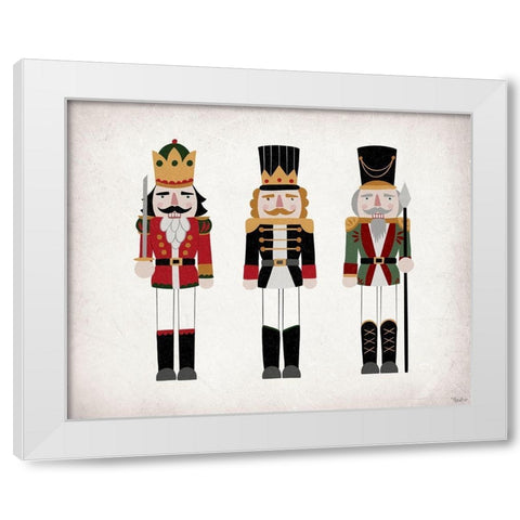 Nutcrackers V2 White Modern Wood Framed Art Print by Louise, Gigi