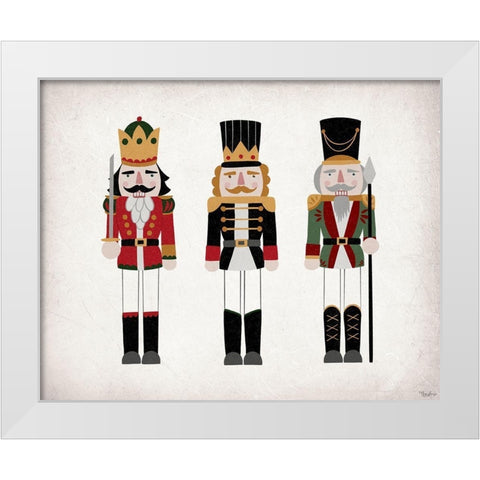 Nutcrackers V2 White Modern Wood Framed Art Print by Louise, Gigi
