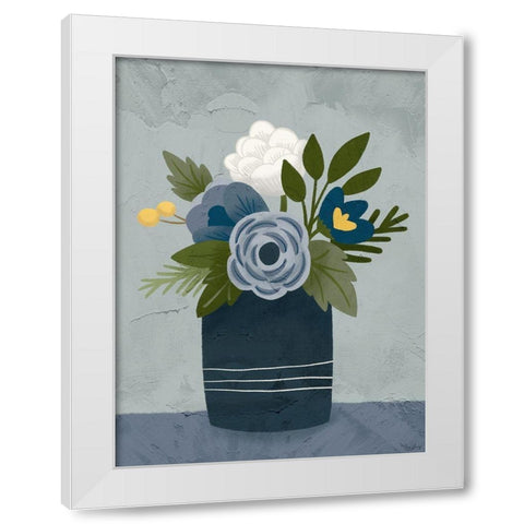 Flowers 2 White Modern Wood Framed Art Print by Louise, Gigi