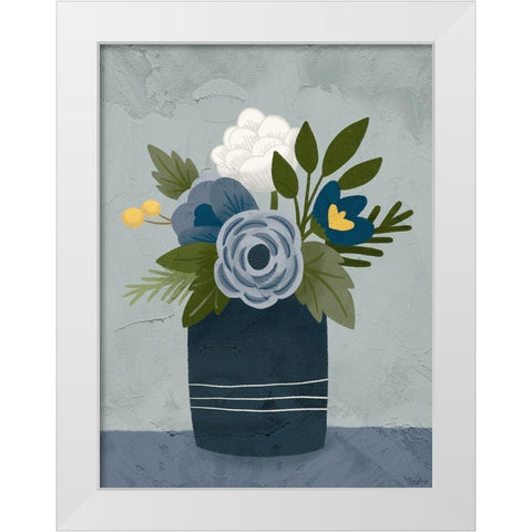 Flowers 2 White Modern Wood Framed Art Print by Louise, Gigi