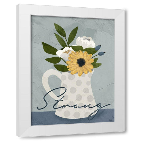 Flower_Strong White Modern Wood Framed Art Print by Louise, Gigi