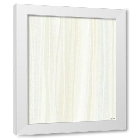 Alabaster Texture White Modern Wood Framed Art Print by Louise, Gigi