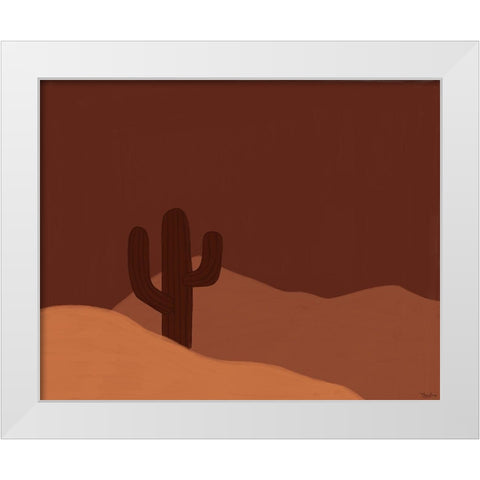 Earthen Landscape White Modern Wood Framed Art Print by Louise, Gigi