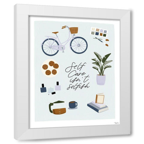 Isnt Selfish White Modern Wood Framed Art Print by Louise, Gigi