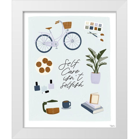 Isnt Selfish White Modern Wood Framed Art Print by Louise, Gigi