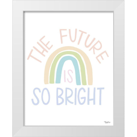 Bright Future White Modern Wood Framed Art Print by Louise, Gigi
