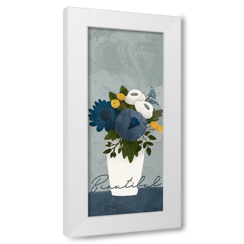 Flower Beautiful White Modern Wood Framed Art Print by Louise, Gigi