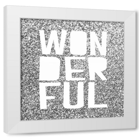 Wonderful White Modern Wood Framed Art Print by Louise, Gigi