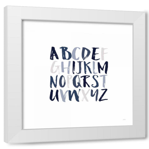 Boy Upper Letters White Modern Wood Framed Art Print by Louise, Gigi