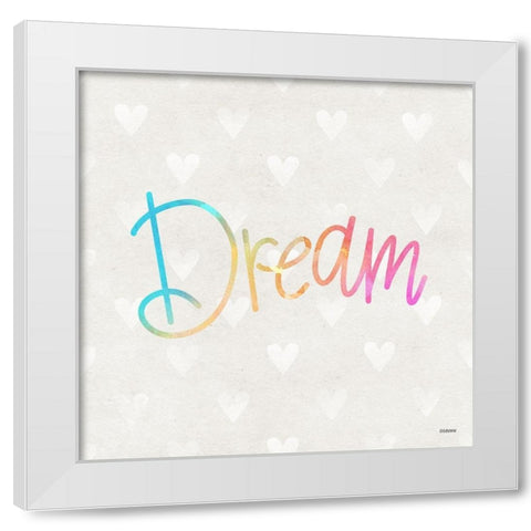Dream White Modern Wood Framed Art Print by Louise, Gigi