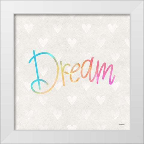 Dream White Modern Wood Framed Art Print by Louise, Gigi