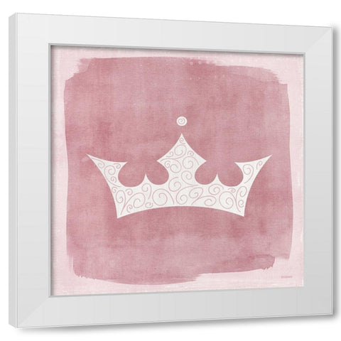 Crown White Modern Wood Framed Art Print by Louise, Gigi