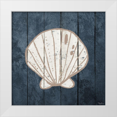 Breathe Shell 2 White Modern Wood Framed Art Print by Louise, Gigi