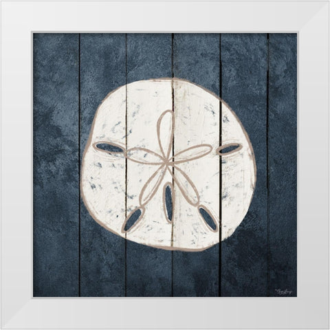 Dream Sand Dollar 2 White Modern Wood Framed Art Print by Louise, Gigi