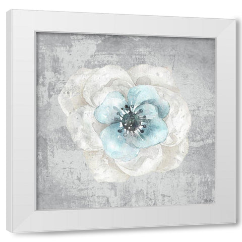 White Flower White Modern Wood Framed Art Print by Louise, Gigi