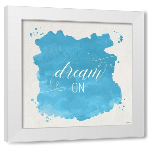 Dream On White Modern Wood Framed Art Print by Louise, Gigi