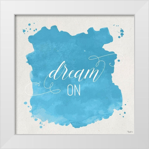 Dream On White Modern Wood Framed Art Print by Louise, Gigi