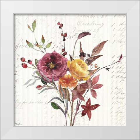 Wild Floral 2 White Modern Wood Framed Art Print by Louise, Gigi