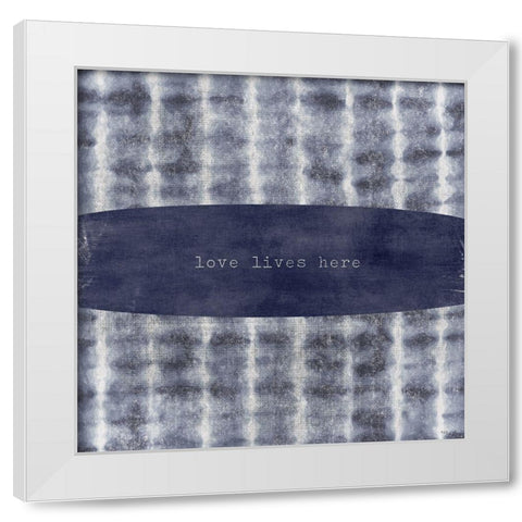 Loves Live White Modern Wood Framed Art Print by Louise, Gigi